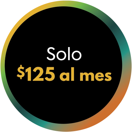 solo $125 al mes